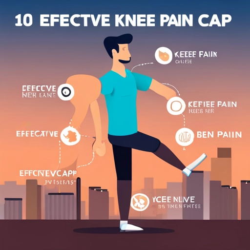 Knee Cap for Pain relief - Infographic featuring 10 different types of effective and high-quality बेहतरीन knee pain caps, each with a brief description of unique features.