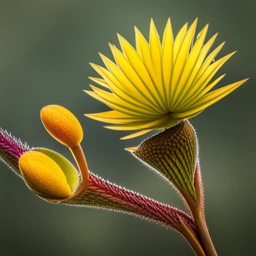 Prickly Water Lily - प्रिकली वॉटरलिली का मनमोहक फूल जल में खिला हुआ